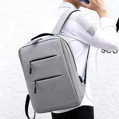 Bolso Para Laptop Organizador Con Puerto Usb Impermeable 
