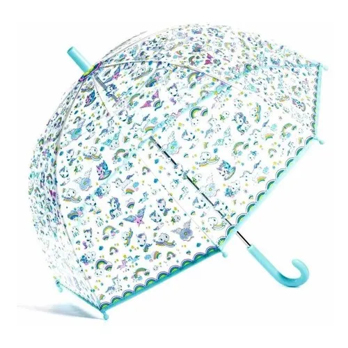 Paraguas Unicornio Djeco Niños Lluvia-cadaques Kids Color Celeste