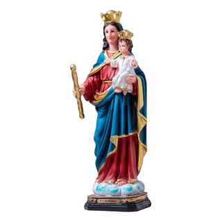 Imagem Nossa Senhora Auxiliadora 30cm Resina Importada Imagem Nossa Senhora Auxiliadora 30cm Resina Importada