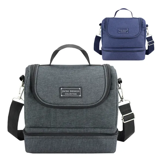 Bolsa Térmica Lancheira Bag Fitness Porta Marmita Divisórias Cor Preto