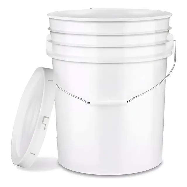 Cubeta Plastico Tapa Lisa 19 Litros Grado Alimenticio 10 Pz