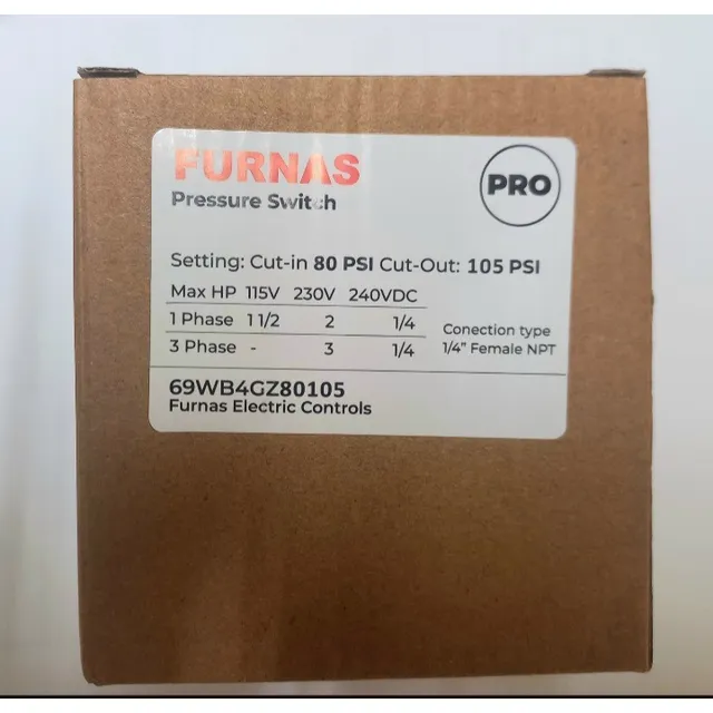 Pressotato Furna Pro 80-105 Psi 110v Y 220v