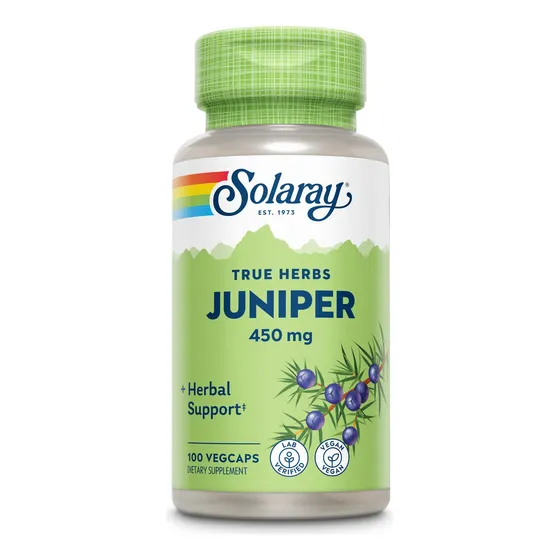 Baya De Enebro Solaray 450 Mg | Digestión Saludable, Limpiez