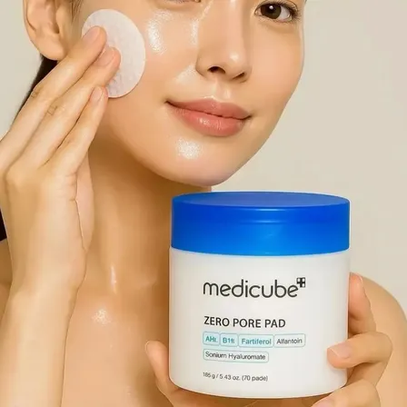 Medicube Zero Pore Pad 2.0 70 Pads Tônico Facial Coreano AHA BHA Original Para Poros