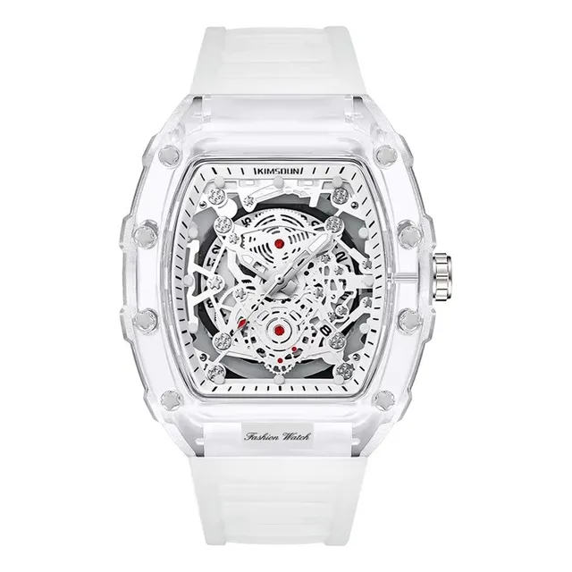 Reloj Uthai Steel Ut Bk134 Para Adultos Blanco Trasparente