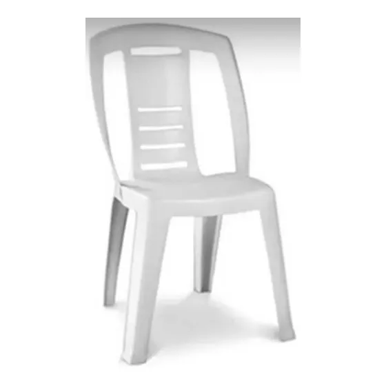 Alquiler Silla Plásticas De Pvc Blanca X 3 Unidades H Y T