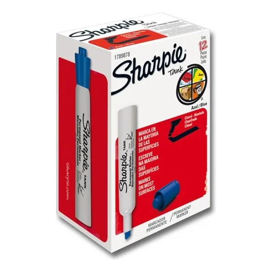Marcador Permanente Sharpie Tank Azul