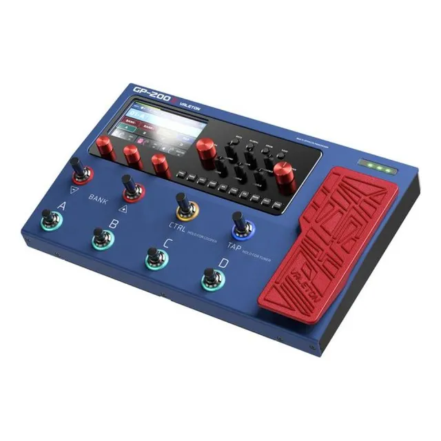 Pedalera Multiefectos Valeton Gp 200x Color Azul Marino