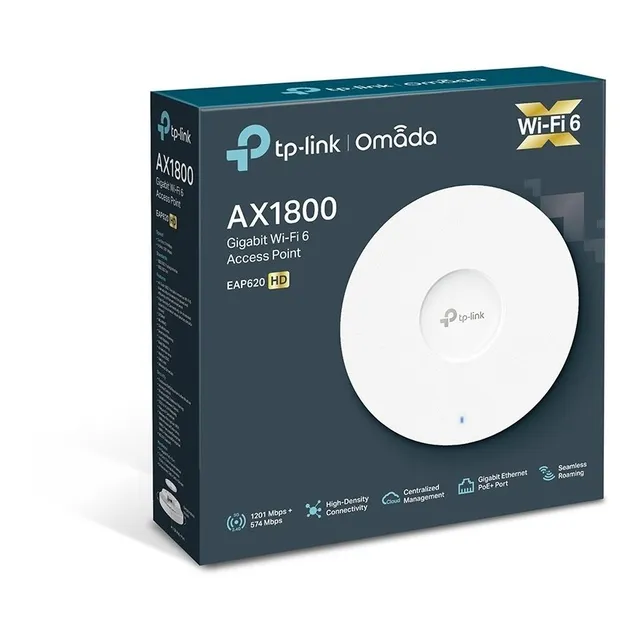 Access Point Tp Link Eap620 Hd Gigabit Ax1800 Wifi 6 Omada