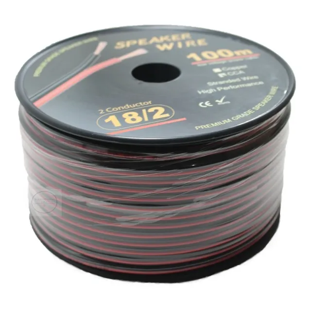Cable Paralelo 2x18 Awg/cca Rojo/negro Carrete 100 Metros