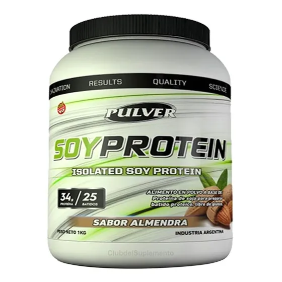 Proteina Soja Veganos 1 Kilo Pulver Soy Protein Almendra Top