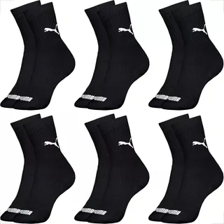 Kit 6 Pares Meias Puma Cano Médio Masculino Original Algodão Kit 6 Pares Meias Puma Cano Médio Masculino Original Algodão