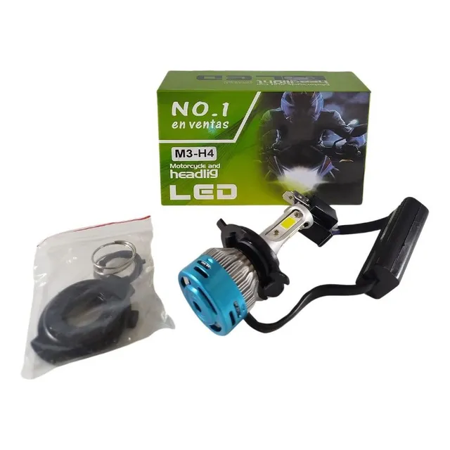 Faro Luz Led Stock 2 Carcas Para Moto M3-h4