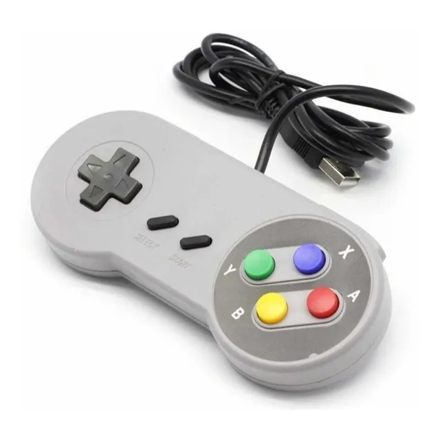 Control Snes Usb - Nintendo Para Pc Mac Raspberry Gratis Dvd
