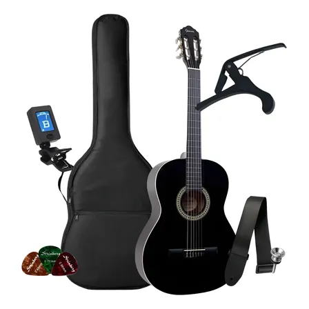 Kit Violão Iniciante Giannini Acústico N14 Nylon Completo