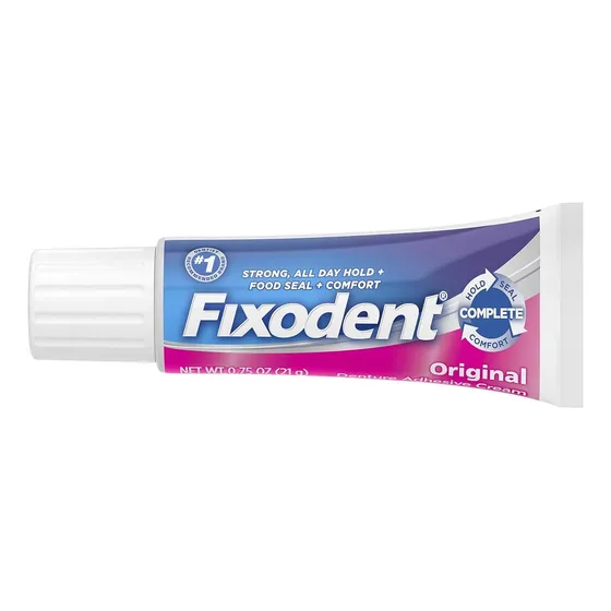 Fixodent Adhesivo Crema Prótesis Dental Dura Todo El Dia