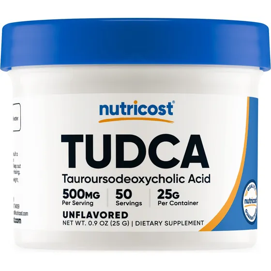 Suplemento Nutricost Tudca Powder 25 G (tauroursodesoxicólic