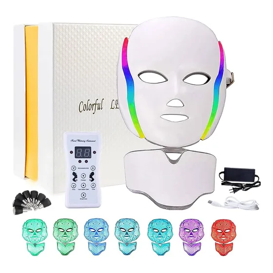 Mascara Led Facial 7colores Led Tratamiento Fototerapia Febo
