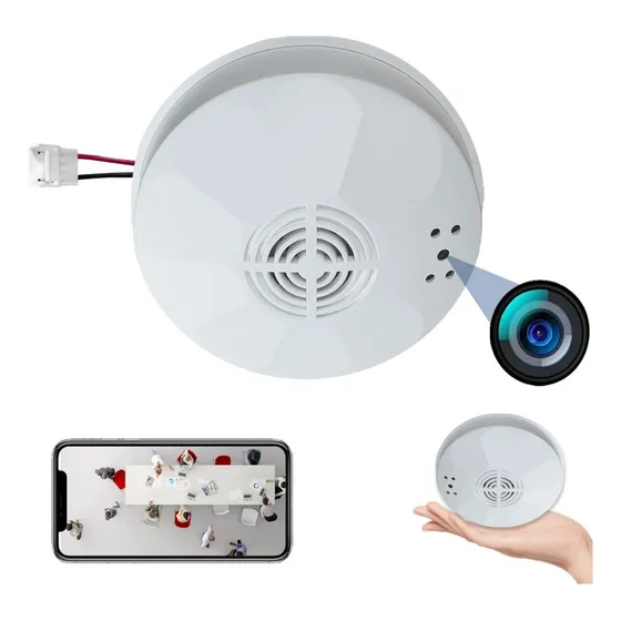 1080p Detector De Humo Cámara Oculta Wifi Visión Nocturna