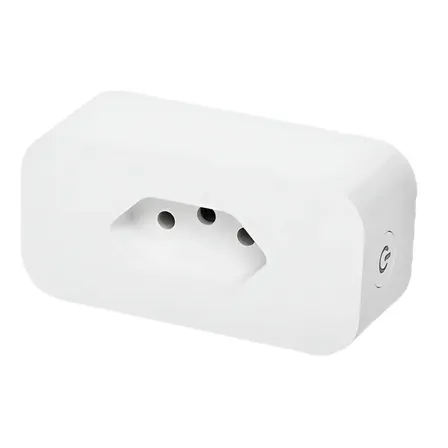 Tomada Wifi Bivolt 16a Medidor De Consumo Alexa Google Cor Branco