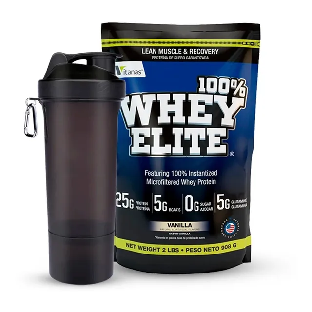 100% Whey Elite Vitanas 2lb Whey Gold Musculo+ Envio Gratis