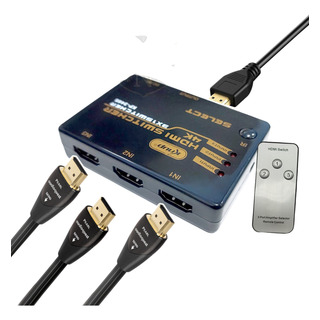 Adaptador Switch Hdmi 3x1 4k 3 Entradas 1 Saída Tv Ps4 Xbox Adaptador Switch Hdmi 3x1 4k 3 Entradas 1 Saída Tv Ps4 Xbox