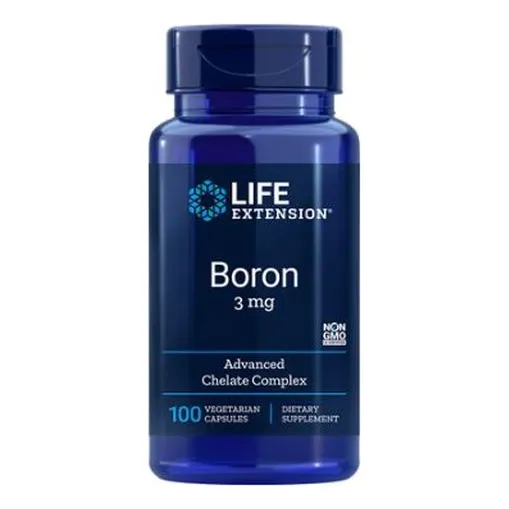 Suplemento Life Extension Boro 3 Mg 100 Vcaps (paquete De 4)