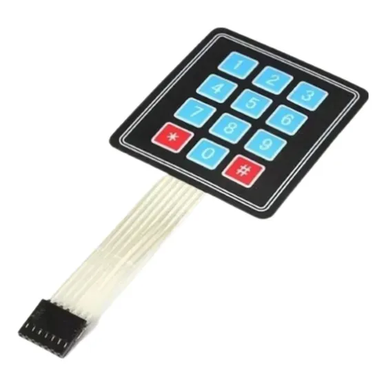 Teclado Membrana Matricial 4×3 12 Teclas Arduino - 10 Peças