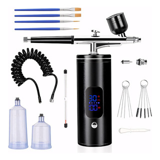 Kit De Aerógrafo Con Compresor De Aire Recargable Portátil Kit De Aerógrafo Con Compresor De Aire Recargable Portátil