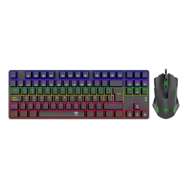 Combo T-dagger Advance Force Teclado Tgk313 + Tgm206 Black
