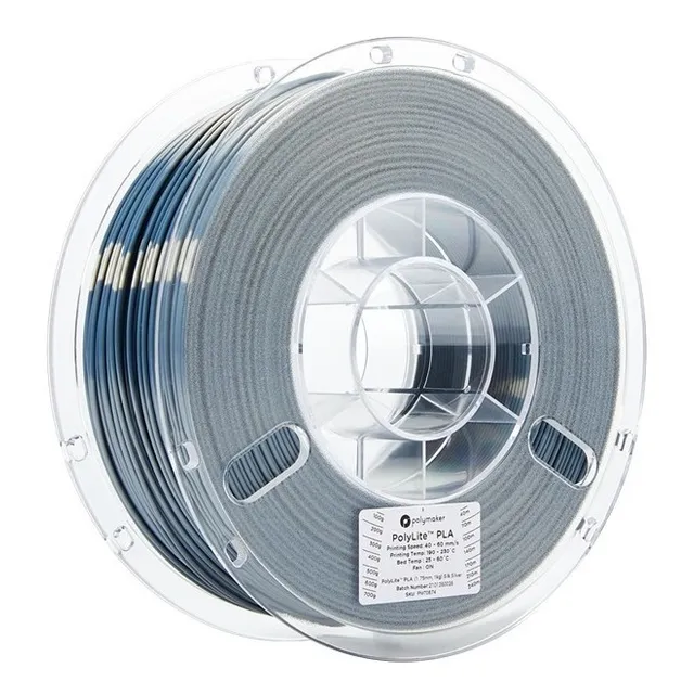 Filamento Polymaker Polylite Pla Silk Colors, 1.75mm - 1kg Color Silver