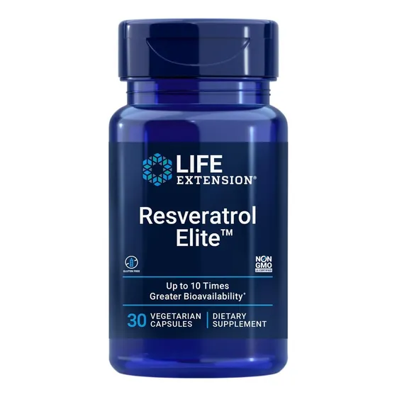 Suplemento Resveratrol Elite Life Extension 30 Capsulas
