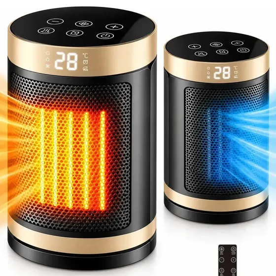 Aquecedor Elétrico Portátil Ptc Cerâmico 1500w 10-45°c Timer