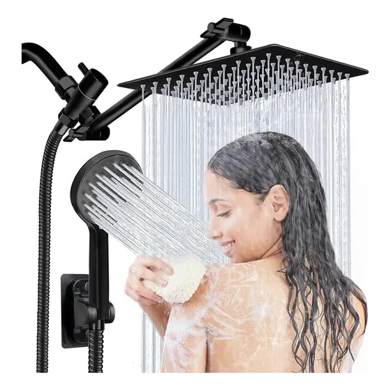 10''regadera De Ducha Cuadrada Inoxidable Baños Con Regadera