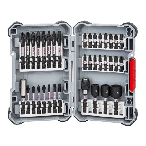 Maletin Set Puntas Y Dados 36 Pzas Bosch Impact Control