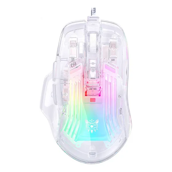 Mouse Gamer Onikuma Cw923 12800 Dpi 7 Botões Rgb Branco
