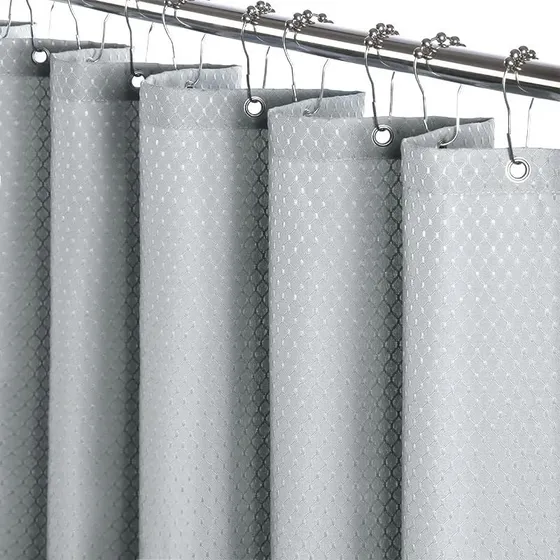 Cortina Ducha Tela Baño Ojal Resistente Lavable Maquina Agua