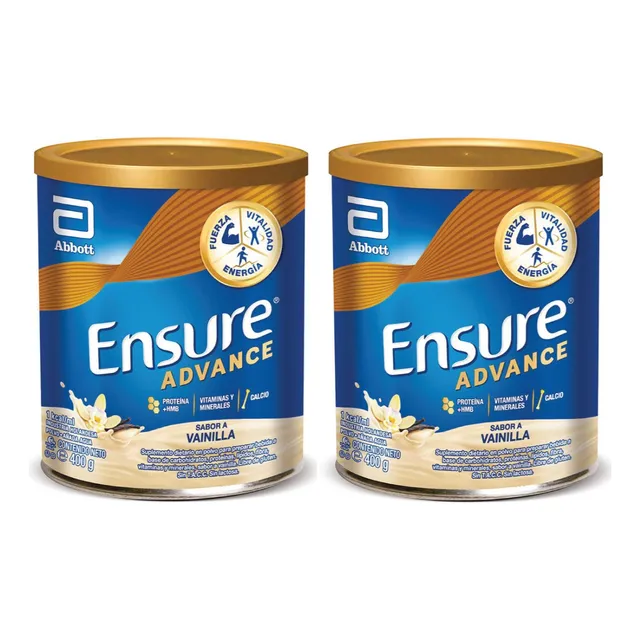 Ensure Advance Abbott Sabor Vainilla En Polvo 400g Pack X 2