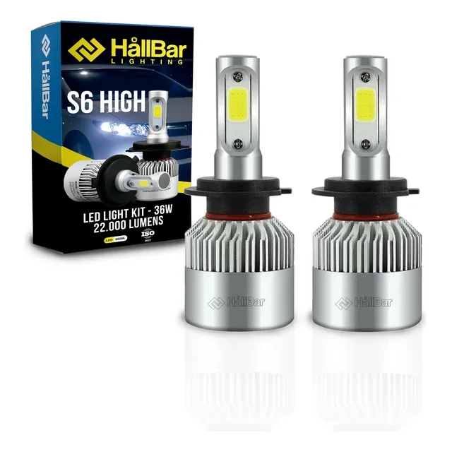 Kit Cree Led Hallbar S6 H7 H4 H1 H11 44000lm Csp2 Con Cooler