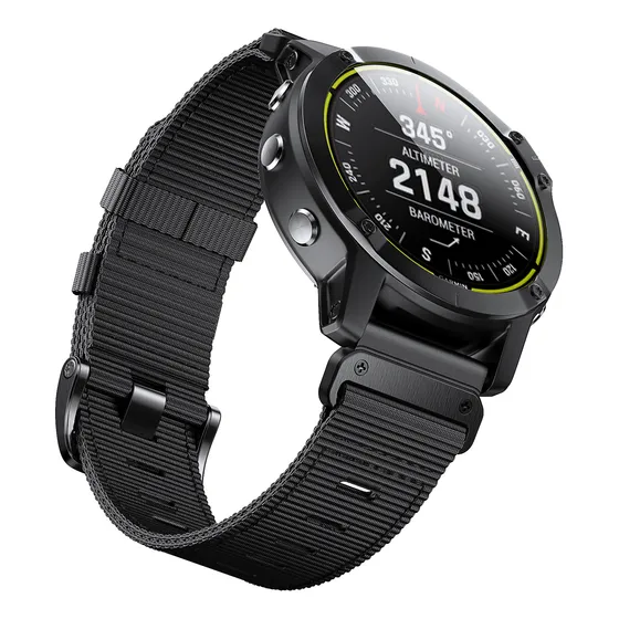 Pulseira Para Garmin Fenix 7x 6x 5x 3 Nylon Parafuso Torx