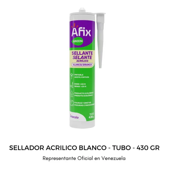Sellador Afix Green Acrílico Blanco - 430 Gr