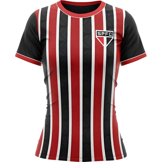 Camisa São Paulo Classmate Feminina Baby Look Original
