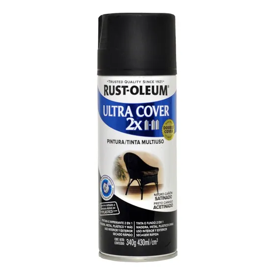 Aerosol Negro Mate Ultra Cover Rust-oleum -ferreteria Armhel
