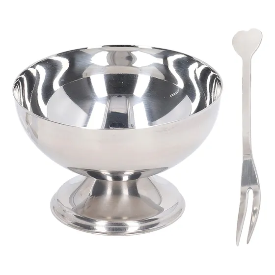 Pudin De Postre De Acero Inoxidable Con Tazón De Helado