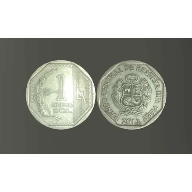 Moneda Un Nuevo Sol Lima Perú Año 2013