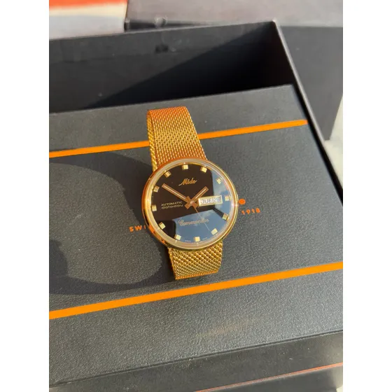 Reloj Mido Commander Aquadura Oro Negro Automatic Original
