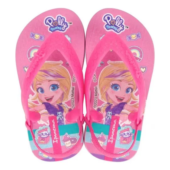 Chinelo Infantil Ipanema Baby Com Elástico Polly 26349 Rosa