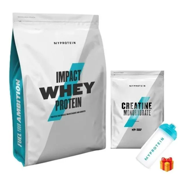 Pack Impact Whey 5.6lbs & Creatina 250g Myprotein Sabor Vainilla