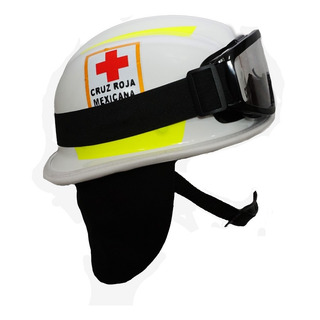 Casco Tipo Bullard Con Logos De Cruz Roja Mexicana Casco Tipo Bullard Con Logos De Cruz Roja Mexicana