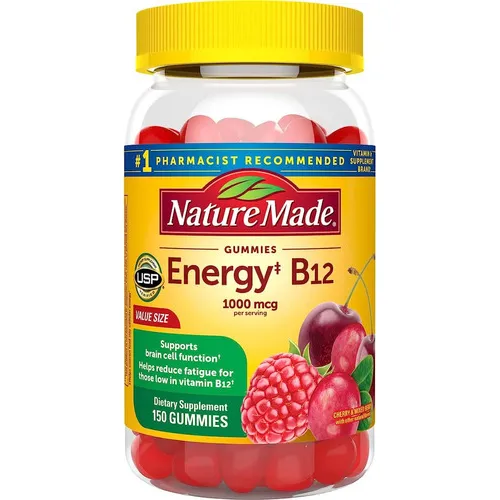Nature Made Vitamina B12 Energia 1000 Mcg 150 Gomitas Sabor Berrys